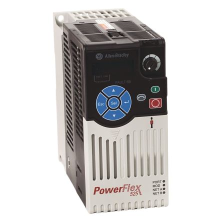 Allen Bradley AC Motor Drive, 0.75 kW, 1 Phase, PoweFlex 500 Series 240V 4.8 A