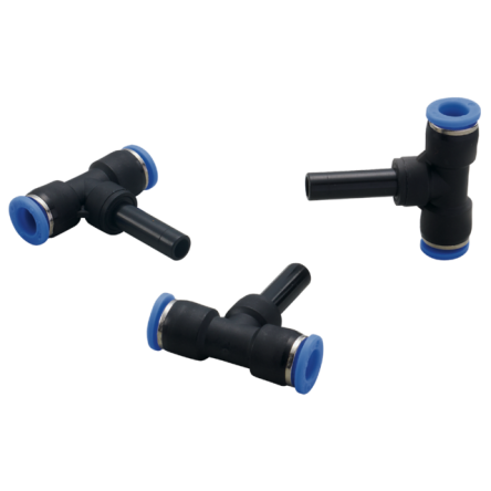 ifm electronic Tee Fitting T-Fitting 8 mm for Use with AirBox modules, ISO 8573-1: 2001 Standard