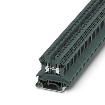 Phoenix Contact 3246311 TB Series Feed Through Terminal Block Dark Grey, 1-Level, Screw, EFUP-E