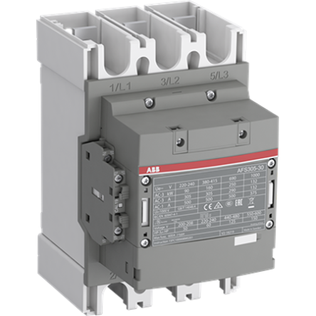 ABB 1SF Block Contactor, 100V ac/dc, 250 V ac/dc Coil, 3-Pole, 160 kW, 3 NO/0 NC