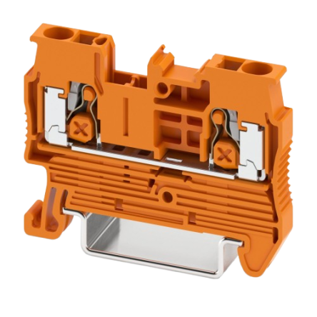 Phoenix Contact 1741334 XT 2.5 Series Terminal Block Orange, 2.5mm², 2-Level, Push-in, EN 45545-2 HL3