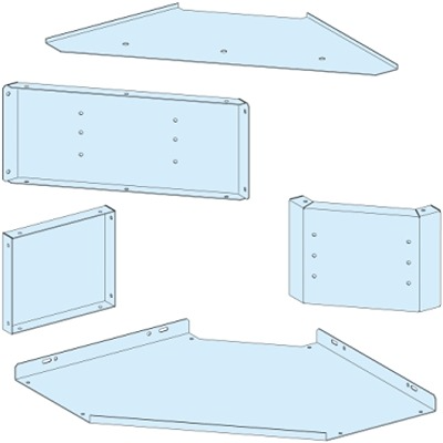 Schneider Electric PrismaSeT P Series Treated Sheet Steel Enclosure for Use with PrismaSeT PrismaSeT P Framework 260 mm