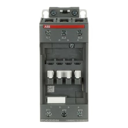 ABB 1SB Block Contactor, 110V ac, 84 V ac Coil, 3-Pole, 22 kW, 3 NO/0 NC