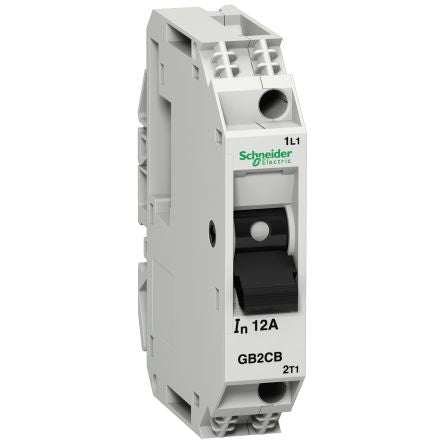 Schneider Electric TeSys GB2 Thermal Magnetic Circuit Breaker - 1-Pole, DIN Rail, 16A Current Rating, 2 kA, 250V ac, 48