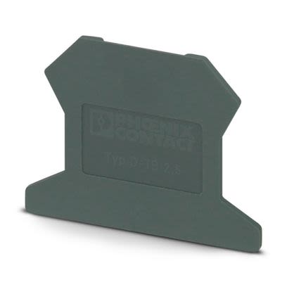 Phoenix Contact TB Series End Cover for Use with Terminal Block, EFUP-E