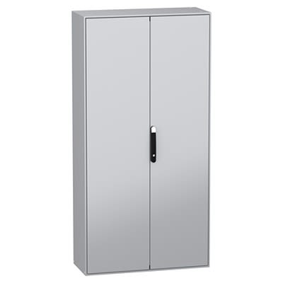Schneider Electric PanelSeT SM Series Sheet Steel 2-Door Enclosure, Plain Door, IP55 400 mm, 1000 mm 2000 mm