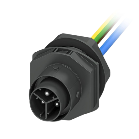 Phoenix Contact Connector, 3 Contacts, Front, Plug, Male, IP66, IP68, IP69K, IPD W Series