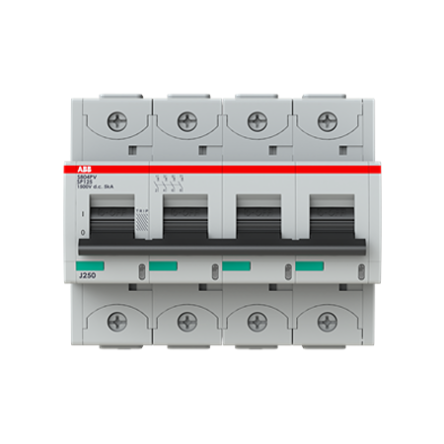 ABB S800 2CC Miniature Circuit Breaker, 4-Pole, 125A, Type S, 1500V AC, 1500 V DC, 5 kA Breaking Capacity