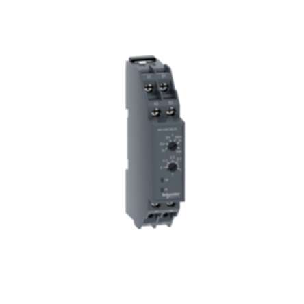 Schneider Electric RE10R Series DIN Rail Electronic Timing Relay, 1-Contact, 24 240, 1 CO Switch Configuration
