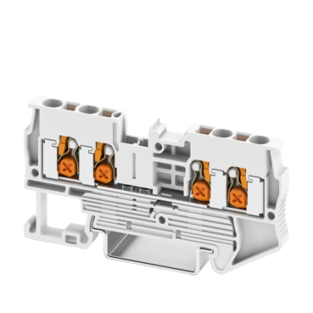 Phoenix Contact 1741938 XT 2.5 Series Terminal Block White, 2.5mm², 4-Level, Push-in, EN 45545-2 HL3