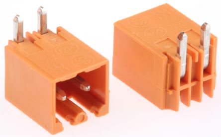 Weidmüller OMNIMATE SL Series Pluggable Terminal Block, 2-Contact, 3.5 mm Pitch, 1 Row