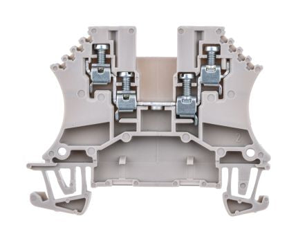 Weidmüller 1031400000 WDU Series Feed Through Terminal Block Brown, 1.5mm², 1-Level, Screw