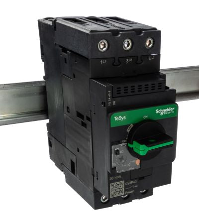 Schneider Electric TeSys TeSyS GV Thermal Circuit Breaker - 3-Pole, Direct, 40A Current Rating, 100 kA, 690V ac
