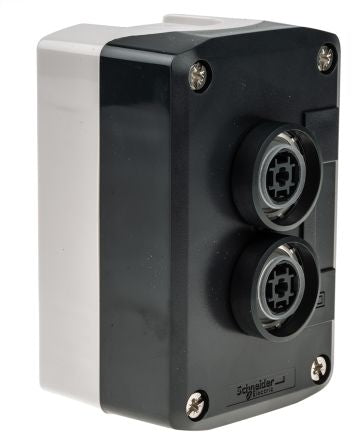 Schneider Electric Spring Return Push Button Control Station, Polycarbonate, Green, Red, I/O, IP69K, IP66, IP67
