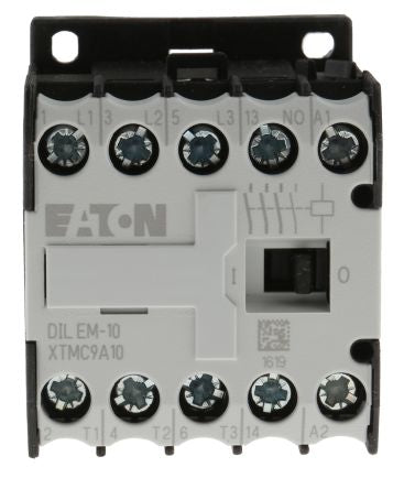 Eaton DILEM Contactor, 240V ac Coil, 3-Pole, 9 A, 4 kW 240V ac, 3 NO, 400V ac