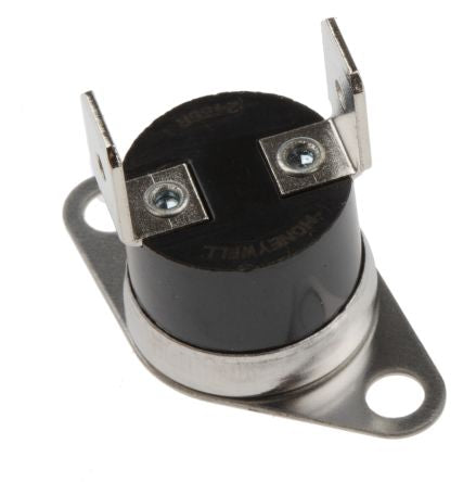 Honeywell Bi-Metallic Thermostat, Closes at 135 °C, 150 °C Max Open or Close On Rise, Automatic Reset, SPST, 10 A,