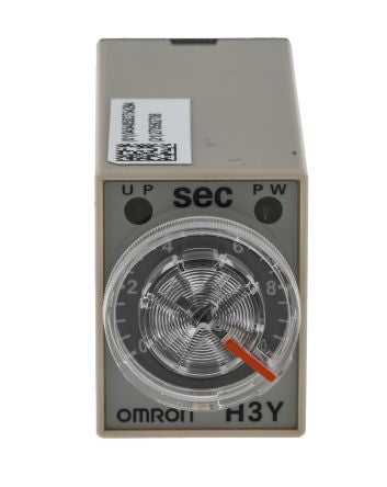 Omron H3Y Series DIN Rail Timer Relay, 4-Contact, 125 V dc 200V ac, 230 V ac, 0.5 to 10 s, 1-Function, 4PDT Switch