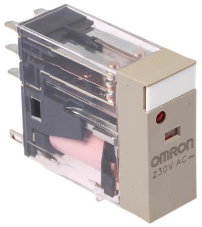 Omron Power Relay, 230V ac Coil, 5A Switching Current, DPDT