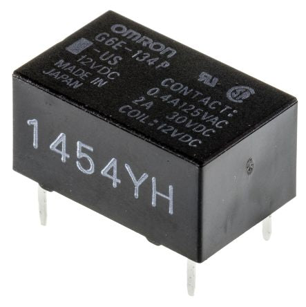 Omron PCB Power Relay, 12V dc Coil, 3A Switching Current, SPDT