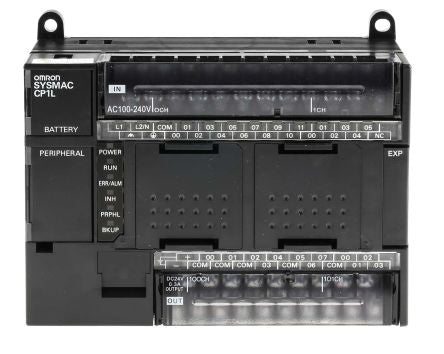 Omron CP1L Series PLC CPU, Relay Output, 18-Input, DC Input