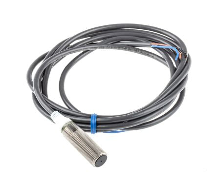 Omron E2A-S12KS04-WP-B1 2M Threaded Barrel Inductive Proximity Sensor, M12 PNP E2A 32V 30 mm 1000 V ac 32 V dc 200mA