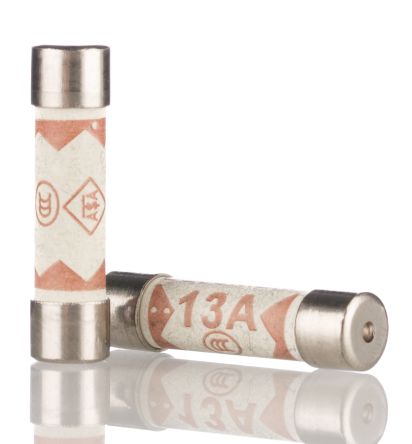 Eaton 13A F Ceramic Cartridge Fuse, 6.3 x 25 mm