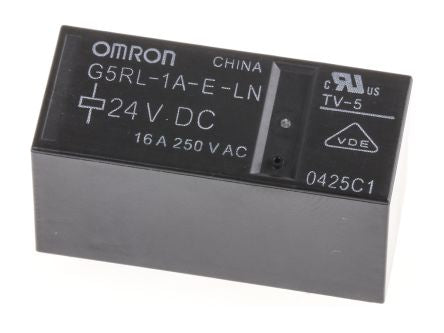 Omron PCB Power Relay, 24V dc Coil, 16A Switching Current, SPST