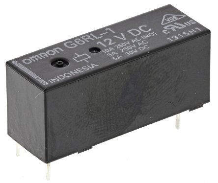 Omron PCB Power Relay, 12V dc Coil, 10A Switching Current, SPDT