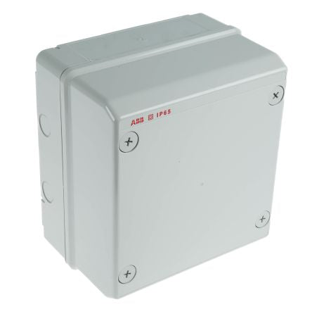 ABB Grey Polycarbonate Junction Box, IP65, 140 mm, 140mm 220 mm