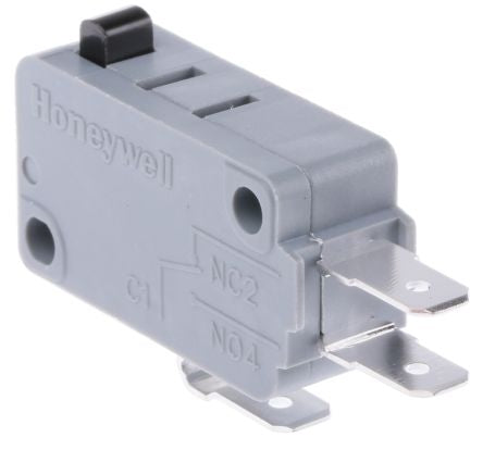 Honeywell Plunger Micro Switch, Quick Connect Terminal, 16A, 250 V, SPDT