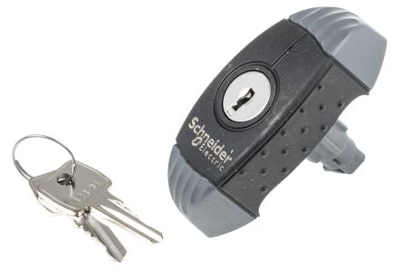 Schneider Electric Grey, Black Polyamide Locking Handle, T-Handle