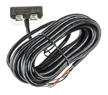 Omron F3S-TGR-N_R Series Magnetic Non-Contact Safety Switch, Stainless Steel Housing, 10V dc, 2 NC, NO, 5 m Cable