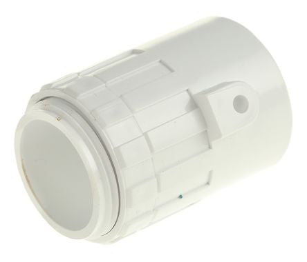 Schneider Electric Conduit, Conduit Fitting, 25 mm Nominal Size, Polyvinyl Chloride (Unplasticised), White