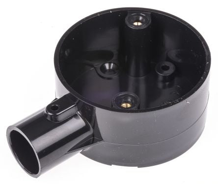Schneider Electric Conduit, Conduit Fitting, 20 mm Nominal Size, Polyvinyl Chloride (Unplasticised), Black, Clear