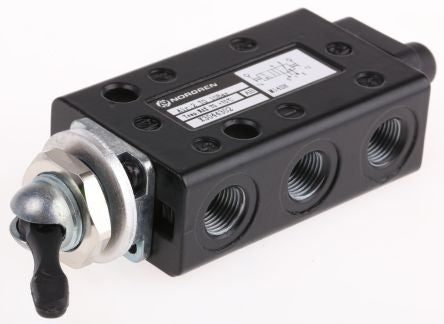 Norgren Toggle Pneumatic Manual Control Valve X30 Series, G G 1/8, III B