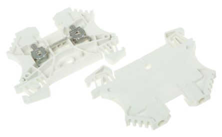 Weidmüller 1036800000 WDU Series Feed Through Terminal Block White, 2.5mm², 1-Level, Screw, ATEX
