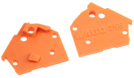 WAGO, 256 Polyamide 66 End Plate for use with PCB Terminal Blocks & Pluggable Connectors