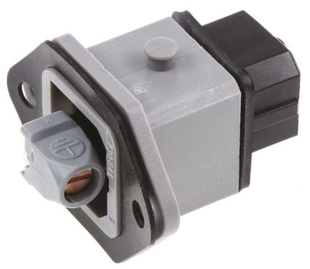 Hirschmann, ST IP54 Grey Industrial Power Connector, Front Mount, 2P+PE, Rated At 16A, 250V