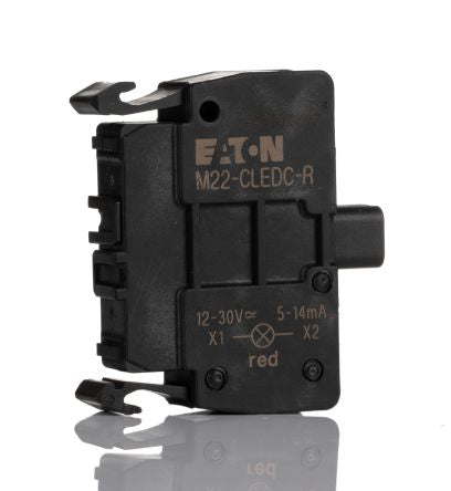 Eaton RMQ Titan M22 Series Light Block, 12V ac/dc, 30 V ac/dc, Red Light