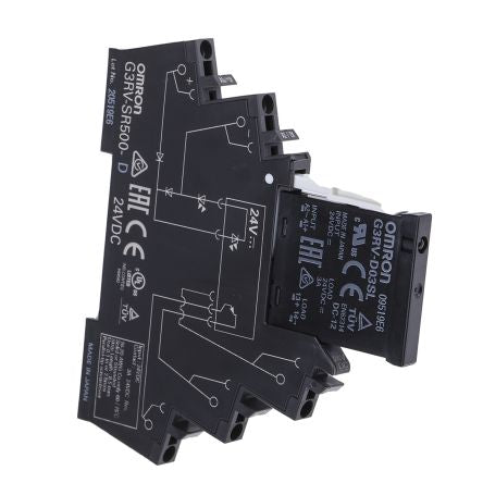 Omron G3RV-SR Solid State Interface Relay 18V dc, 30 V dc DIN Rail Push-in