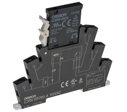 Omron G3RV-SR Solid State Interface Relay 18V dc, 30 V dc DIN Rail Screw