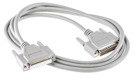 Phoenix Contact Male D-Sub 25-Pin to Female DB25 Serial Cable, 2 m Polyvinyl Chloride, VS-25-DSUB-20-LI-2.0 Series