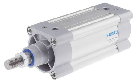 Festo Pneumatic Piston Rod Cylinder - 1383337 80 mm Bore, 100 mm DSBC Series, Double Acting Acting