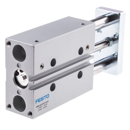 Festo Pneumatic Guided Cylinder - 170837 16 mm Bore, DFM Series, 50 mm Double Acting Acting