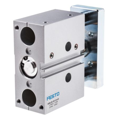 Festo Pneumatic Guided Cylinder - 170840 20 mm Bore, DFM Series, 20 mm Double Acting Acting