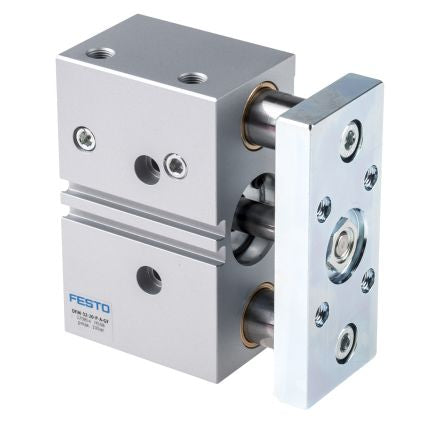 Festo Pneumatic Guided Cylinder - 170854 32 mm Bore, DFM Series, 20 mm Double Acting Acting