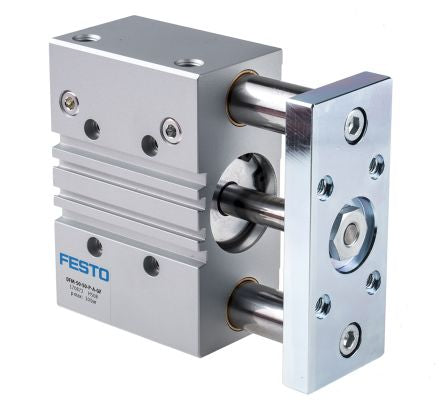 Festo Pneumatic Guided Cylinder - 170872 50 mm Bore, DFM Series, 50 mm Double Acting Acting