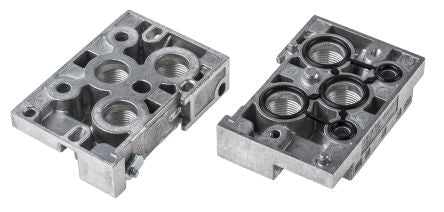 Festo NEV series 3 station G Manifold End Base for use with Solenoid/Pneumatic Valves, 161112