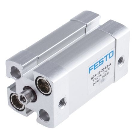Festo Pneumatic Cylinder - 536214 12 mm Bore, 20 mm ADN Series, Double Acting Acting