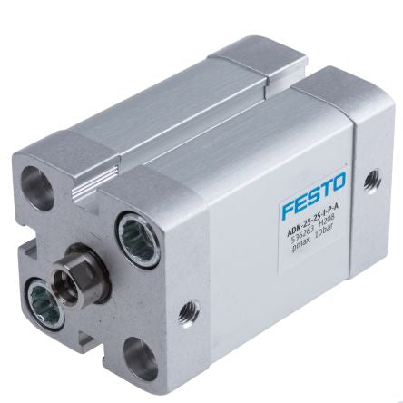 Festo Pneumatic Cylinder - 536263 25 mm Bore, 25 mm ADN Series, Double Acting Acting
